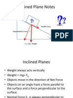 Inclined Planes and Forces Notes PDF