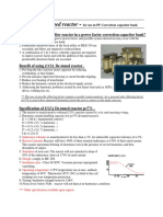 Use 7% detuned reactor for power factor correction