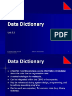 Data Dictionary