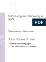 Autoboxing and Unboxing in Java: Chathuranga Kasun Bamunusingha