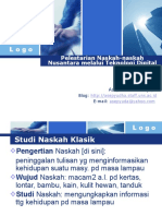 Pelestarian Naskah-Naskah Nusantara Melalui Teknlogi Digital