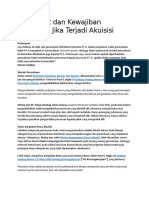 ARTIKEL HI - Nasib Hak Dan Kewajiban Karyawan Jika Terjadi Akuisisi