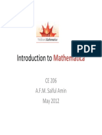 Introduction To Mathematica-SA - DR Saiful Amin