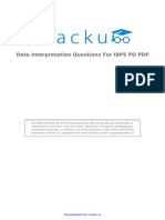 Data Interpretation Questions For IBPS PO PDF