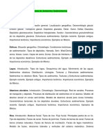 Temario para Las Exposiciones de Ambientes Sedimentarios PDF