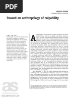 Towards an Anthropology of Culpability