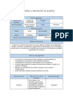 Formato Descripción de Puesto