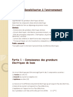 Sensibilisation À L'environement Électrique PDF