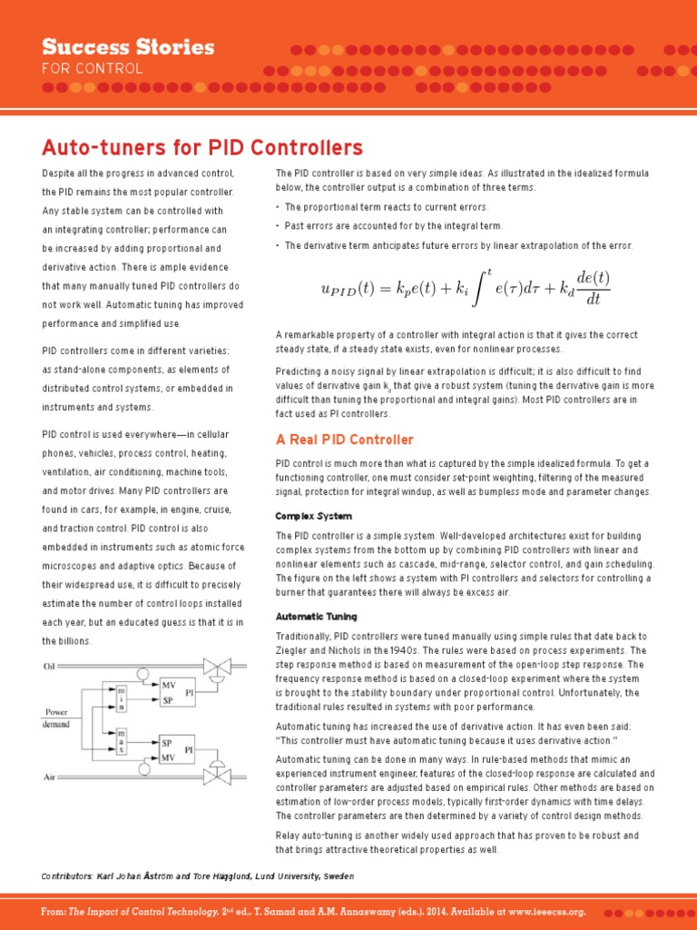 IoCT2 SS Astrom 1 PDF PDF Control Theory Systems Theory