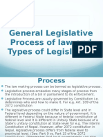 General LP and Types of Legislation