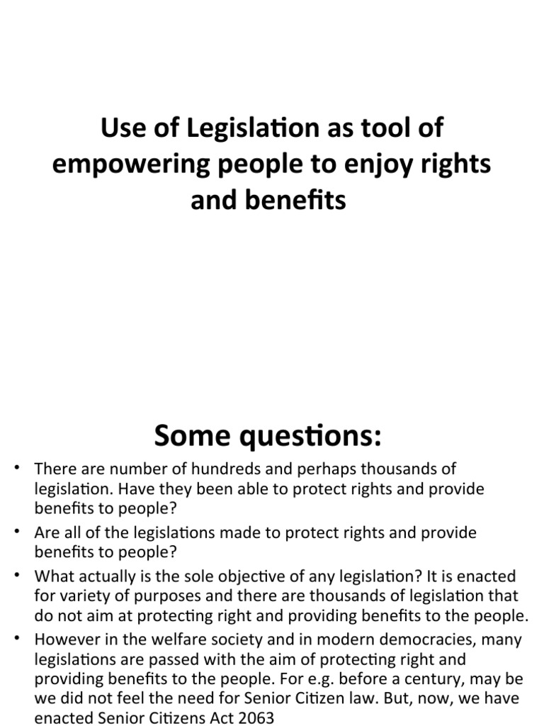 Empowering Rights Through Legislation | PDF | U.S. Securities And ...