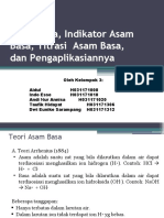 Asam Basa, Indikator Asam Basa Dan Titrasi