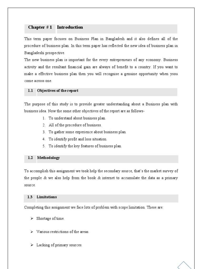 Business Plan F | Business Plan | Retail