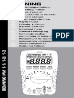 Benning mm1 1 mm1 2 mm1 3 Manual PDF