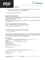 Relationship Among AM, GM and HM:, 4x, ... X, X .... ) in A GP