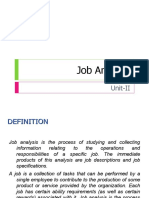 Job analysis-II