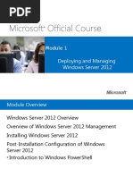 Microsoft Official Course: Deploying and Managing Windows Server 2012