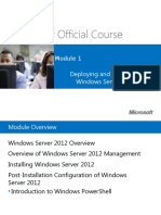 Microsoft Official Course: Deploying and Managing Windows Server 2012