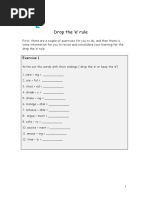 Drop The E' Rule: Exercise 1