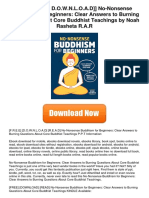 Nononsense Buddhism For Beginners Clear Answers To Burning Questions About Core Buddhist Teachings b07c31xjgp by Noah Rasheta PDF