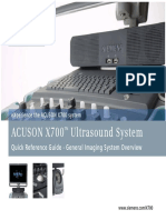 Acuson X700 Ultrasound System: Quick Reference Guide - General Imaging System Overview