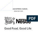 Financial Ratios Analysis of Nestle 2013-2015