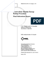 Photovoltaic MG - Dule Energy Rating Procedure: Final Subcontract Report