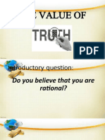F. The Value of Truth