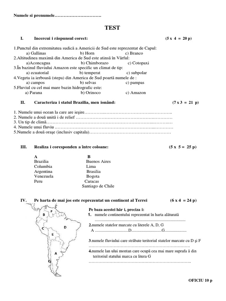 Teste America | PDF