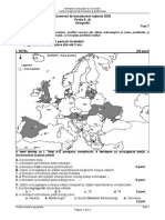Bac 2020 E D Geografie Var.7 LB - Maghiara PDF