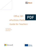 Eufolio Office 365 Eportfolio User Guide PDF