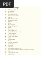 Song List by Artist | PDF