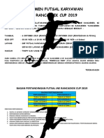 Turnamen Futsal Karyawan 2019