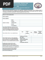 Business Plan For Npo Funding 2012-13 R 200 000 and Below