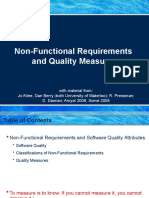 Non-Functional Requirements and Quality Measures