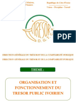 Organisation Et Fonctionnement Du Tresor Public - Part 1