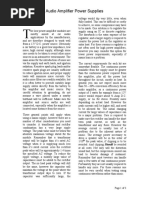 Audio Amplifier Power Supplies: Page 1 of 3