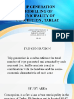 Trip Generation Modelling of Municipality of Concepcion, Tarlac