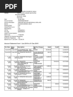 Account Statement From 1 Jan 2019 To 31 Dec 2019: TXN Date Value Date Description Ref No./Cheque No. Debit Credit Balance