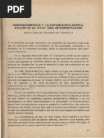 Hispanoamerica Y La Expansion Europea Siglos XV Al XVIII