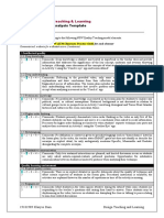 Assignment 2: QT Analysis Template: 102086 Designing Teaching & Learning