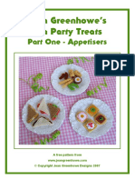 Part One - Appetisers: Jean Greenhowe's Tea Party Treats