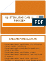 A. Uji Sterilitas Dan Uji Pirogen