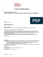 On Clarification of Haze in Polypropylene: Citation For Published Version (APA)