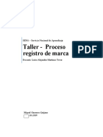 Taller Actividad No. 3 - Proceso Registro de Marca - Miguel Guerrero Quijano