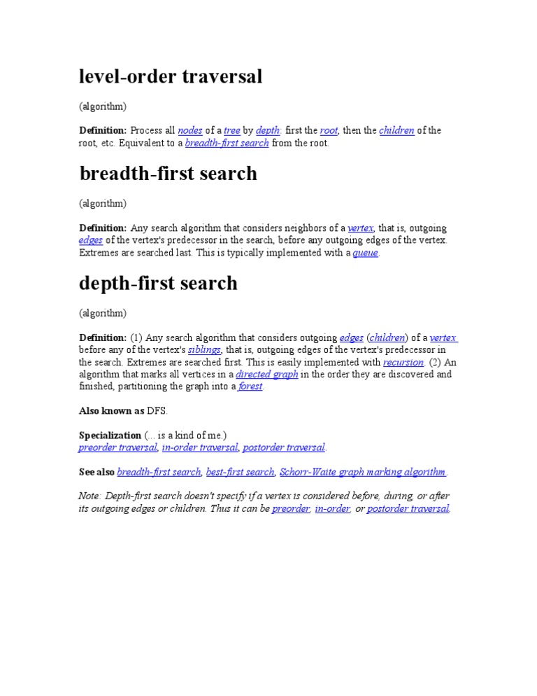 Tree Traversal Algorithms Explained | PDF