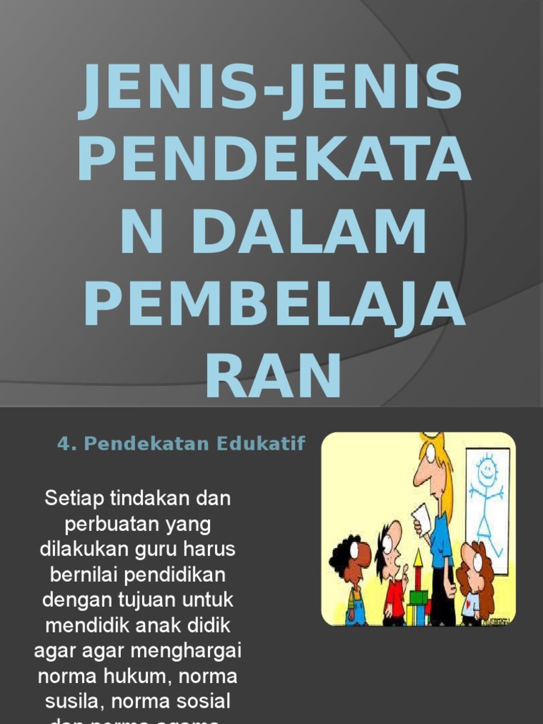 Jenis Jenis Pendekatan Dalam Pembelajaran Pdf