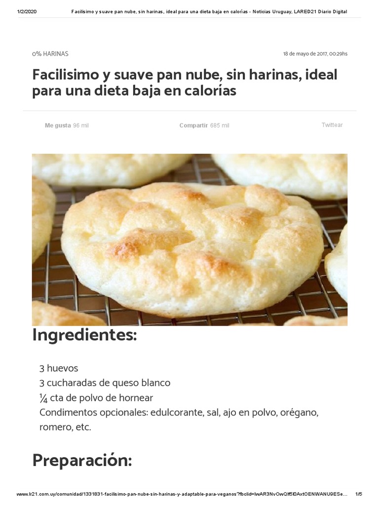 Recete de PAN Sin Harina | PDF | Panes | Cocina occidental