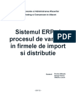 Tema nr.7 - Sistemul ERP si procesul de vanzare in firmele de import si distributie (Prichici Mihaela, Stanga Florina si Olteanu Lucian
