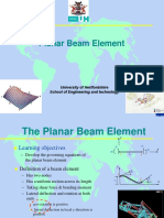 Planar Beam Element: University of Hertfordshire School of Engineering and Technology